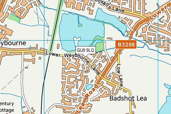 GU9 9LQ map - OS VectorMap District (Ordnance Survey) GU9 9LQ map - OS VectorMap District (Ordnance Survey)