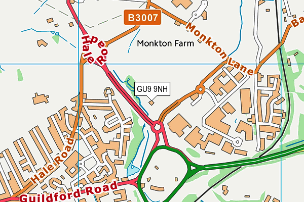 GU9 9NH map - OS VectorMap District (Ordnance Survey)