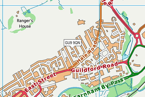 GU9 9QN map - OS VectorMap District (Ordnance Survey) GU9 9QN map - OS VectorMap District (Ordnance Survey)