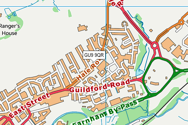 GU9 9QR map - OS VectorMap District (Ordnance Survey)