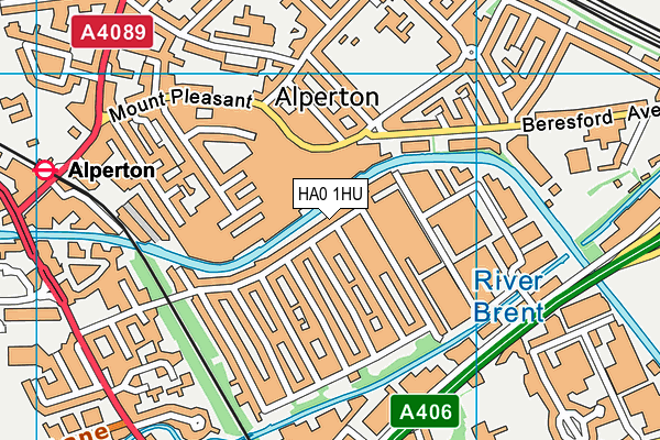 HA0 1HU map - OS VectorMap District (Ordnance Survey) HA0 1HU map - OS VectorMap District (Ordnance Survey)