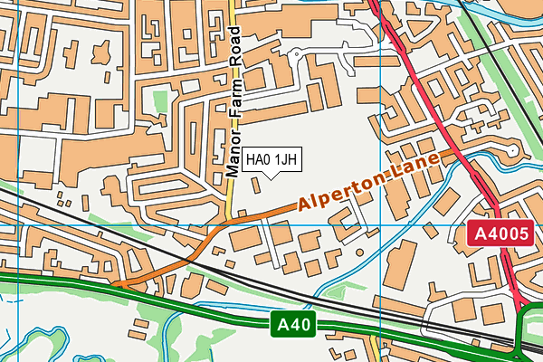 HA0 1JH map - OS VectorMap District (Ordnance Survey) HA0 1JH map - OS VectorMap District (Ordnance Survey)
