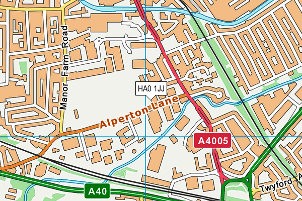 HA0 1JJ map - OS VectorMap District (Ordnance Survey) HA0 1JJ map - OS VectorMap District (Ordnance Survey)