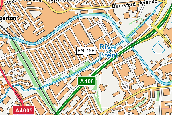 HA0 1NH map - OS VectorMap District (Ordnance Survey) HA0 1NH map - OS VectorMap District (Ordnance Survey)