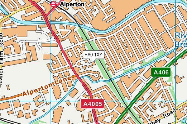 HA0 1XY map - OS VectorMap District (Ordnance Survey) HA0 1XY map - OS VectorMap District (Ordnance Survey)