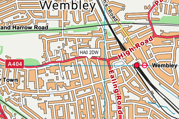 HA0 2DW map - OS VectorMap District (Ordnance Survey) HA0 2DW map - OS VectorMap District (Ordnance Survey)