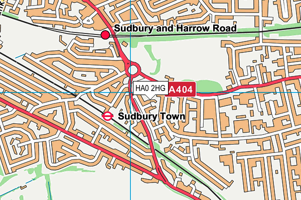 HA0 2HG map - OS VectorMap District (Ordnance Survey) HA0 2HG map - OS VectorMap District (Ordnance Survey)