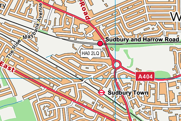 HA0 2LQ map - OS VectorMap District (Ordnance Survey) HA0 2LQ map - OS VectorMap District (Ordnance Survey)