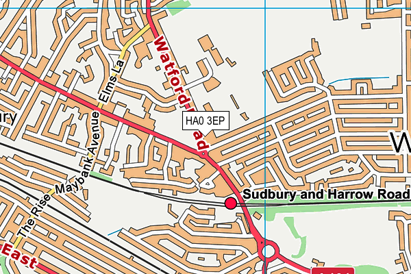 HA0 3EP map - OS VectorMap District (Ordnance Survey) HA0 3EP map - OS VectorMap District (Ordnance Survey)