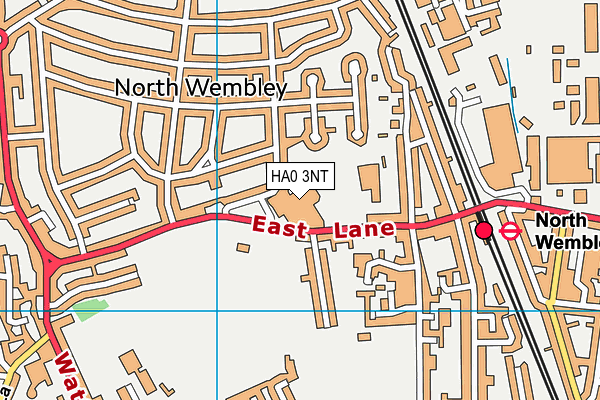 HA0 3NT map - OS VectorMap District (Ordnance Survey) HA0 3NT map - OS VectorMap District (Ordnance Survey)