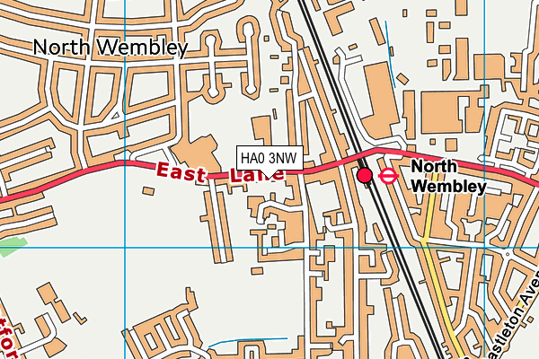 HA0 3NW map - OS VectorMap District (Ordnance Survey) HA0 3NW map - OS VectorMap District (Ordnance Survey)