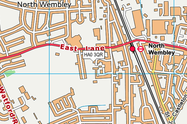 HA0 3QR map - OS VectorMap District (Ordnance Survey) HA0 3QR map - OS VectorMap District (Ordnance Survey)