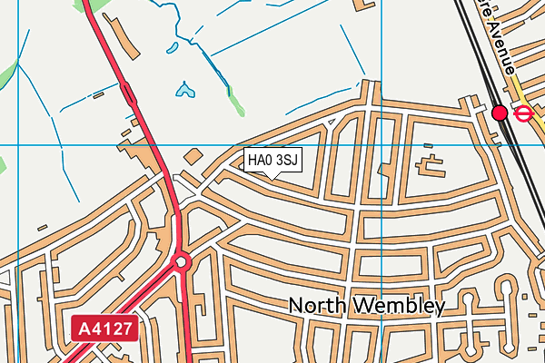 HA0 3SJ map - OS VectorMap District (Ordnance Survey) HA0 3SJ map - OS VectorMap District (Ordnance Survey)