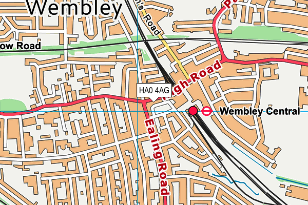 HA0 4AG map - OS VectorMap District (Ordnance Survey) HA0 4AG map - OS VectorMap District (Ordnance Survey)