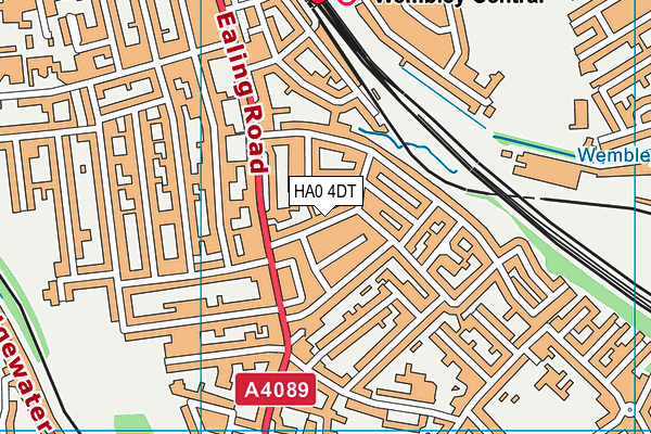 HA0 4DT map - OS VectorMap District (Ordnance Survey) HA0 4DT map - OS VectorMap District (Ordnance Survey)