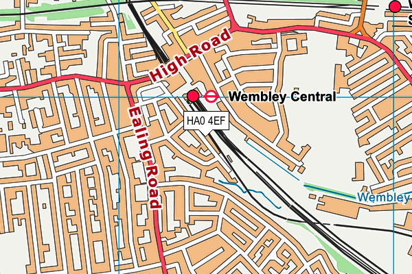HA0 4EF map - OS VectorMap District (Ordnance Survey) HA0 4EF map - OS VectorMap District (Ordnance Survey)