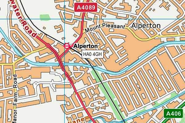 HA0 4GH map - OS VectorMap District (Ordnance Survey) HA0 4GH map - OS VectorMap District (Ordnance Survey)
