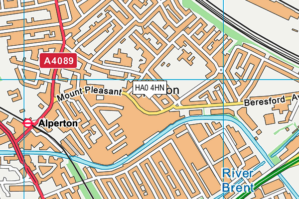 HA0 4HN map - OS VectorMap District (Ordnance Survey) HA0 4HN map - OS VectorMap District (Ordnance Survey)