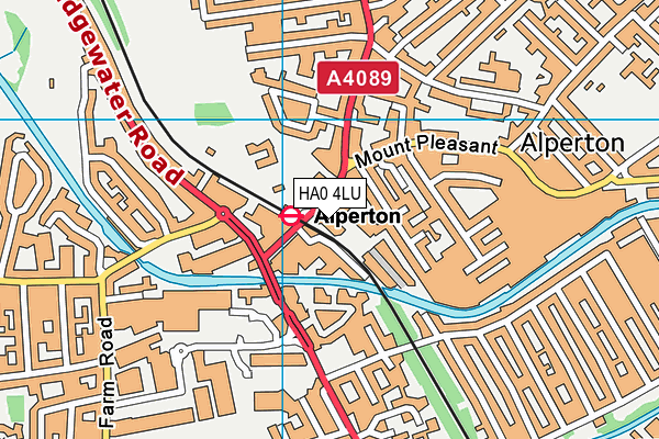HA0 4LU map - OS VectorMap District (Ordnance Survey) HA0 4LU map - OS VectorMap District (Ordnance Survey)