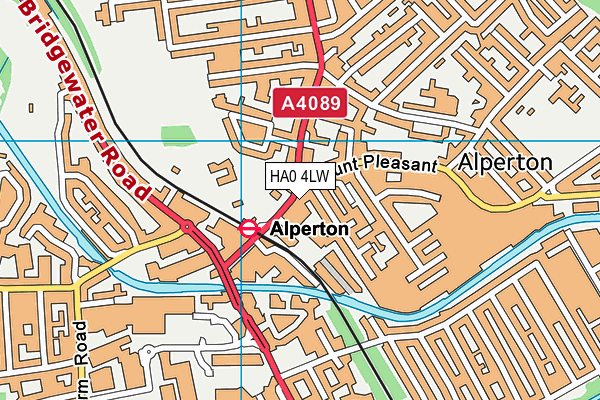HA0 4LW map - OS VectorMap District (Ordnance Survey) HA0 4LW map - OS VectorMap District (Ordnance Survey)