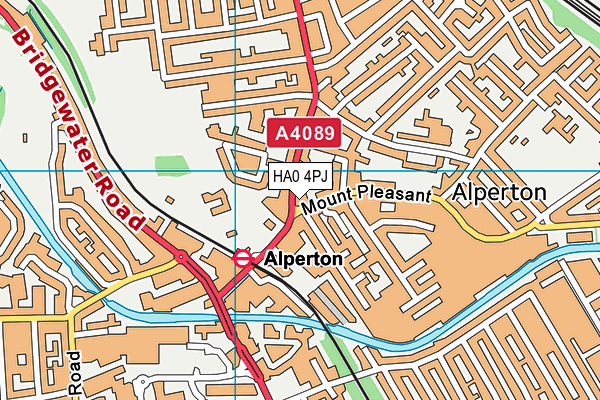 HA0 4PJ map - OS VectorMap District (Ordnance Survey) HA0 4PJ map - OS VectorMap District (Ordnance Survey)