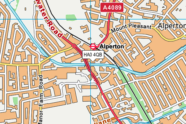 HA0 4QB map - OS VectorMap District (Ordnance Survey) HA0 4QB map - OS VectorMap District (Ordnance Survey)