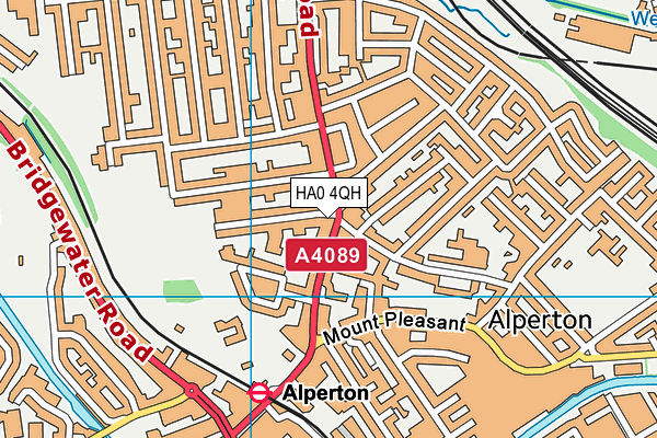 HA0 4QH map - OS VectorMap District (Ordnance Survey) HA0 4QH map - OS VectorMap District (Ordnance Survey)