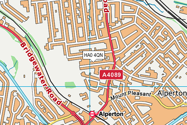 HA0 4QN map - OS VectorMap District (Ordnance Survey) HA0 4QN map - OS VectorMap District (Ordnance Survey)