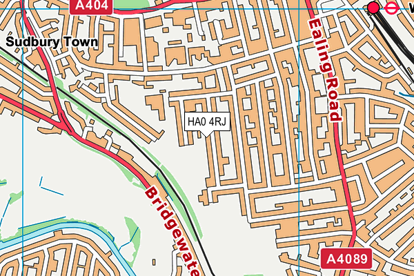 HA0 4RJ map - OS VectorMap District (Ordnance Survey) HA0 4RJ map - OS VectorMap District (Ordnance Survey)