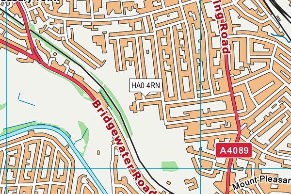 HA0 4RN map - OS VectorMap District (Ordnance Survey) HA0 4RN map - OS VectorMap District (Ordnance Survey)