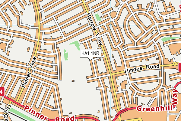 HA1 1NR map - OS VectorMap District (Ordnance Survey) HA1 1NR map - OS VectorMap District (Ordnance Survey)