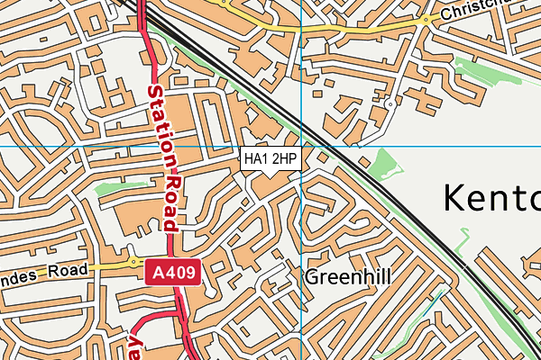 HA1 2HP map - OS VectorMap District (Ordnance Survey) HA1 2HP map - OS VectorMap District (Ordnance Survey)