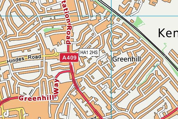 HA1 2HS map - OS VectorMap District (Ordnance Survey) HA1 2HS map - OS VectorMap District (Ordnance Survey)
