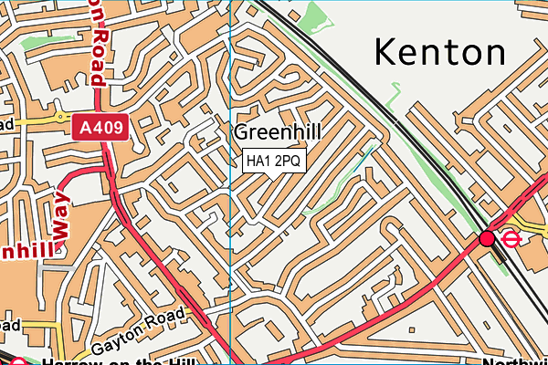 HA1 2PQ map - OS VectorMap District (Ordnance Survey) HA1 2PQ map - OS VectorMap District (Ordnance Survey)