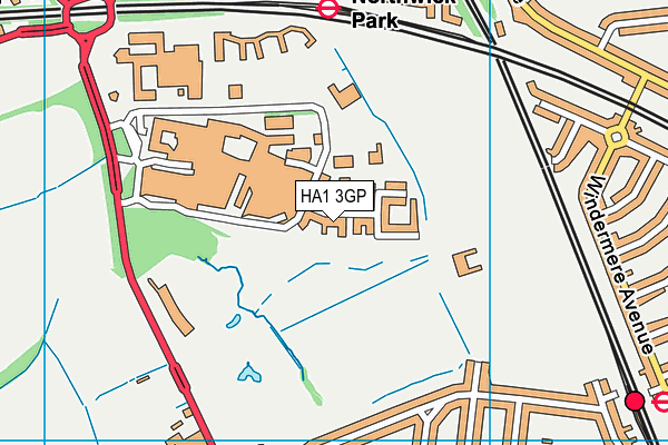 HA1 3GP map - OS VectorMap District (Ordnance Survey) HA1 3GP map - OS VectorMap District (Ordnance Survey)
