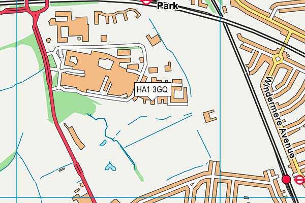 HA1 3GQ map - OS VectorMap District (Ordnance Survey) HA1 3GQ map - OS VectorMap District (Ordnance Survey)