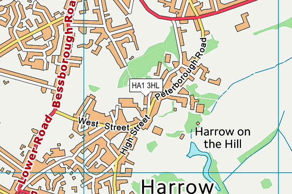 HA1 3HL map - OS VectorMap District (Ordnance Survey) HA1 3HL map - OS VectorMap District (Ordnance Survey)