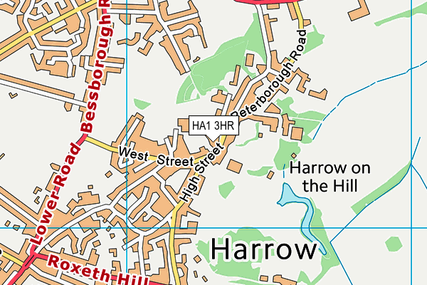 HA1 3HR map - OS VectorMap District (Ordnance Survey) HA1 3HR map - OS VectorMap District (Ordnance Survey)