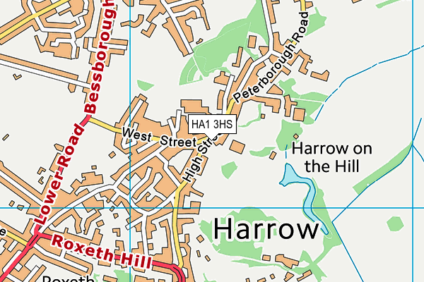HA1 3HS map - OS VectorMap District (Ordnance Survey) HA1 3HS map - OS VectorMap District (Ordnance Survey)