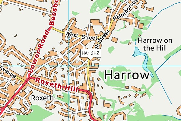 HA1 3HZ map - OS VectorMap District (Ordnance Survey) HA1 3HZ map - OS VectorMap District (Ordnance Survey)