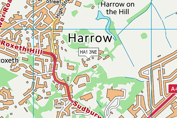 HA1 3NE map - OS VectorMap District (Ordnance Survey) HA1 3NE map - OS VectorMap District (Ordnance Survey)