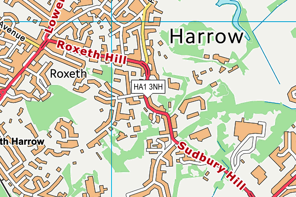 HA1 3NH map - OS VectorMap District (Ordnance Survey) HA1 3NH map - OS VectorMap District (Ordnance Survey)