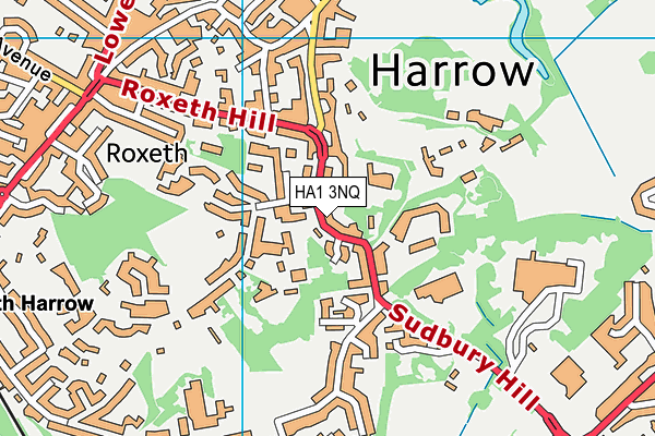 HA1 3NQ map - OS VectorMap District (Ordnance Survey) HA1 3NQ map - OS VectorMap District (Ordnance Survey)