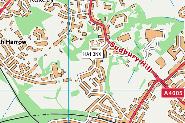 HA1 3NX map - OS VectorMap District (Ordnance Survey) HA1 3NX map - OS VectorMap District (Ordnance Survey)