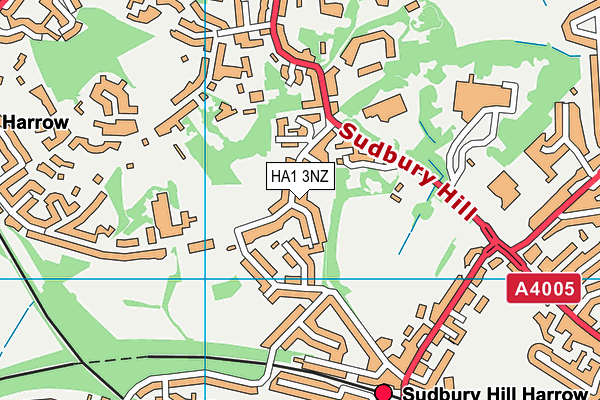 HA1 3NZ map - OS VectorMap District (Ordnance Survey) HA1 3NZ map - OS VectorMap District (Ordnance Survey)