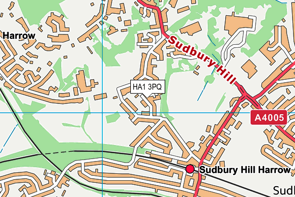 HA1 3PQ map - OS VectorMap District (Ordnance Survey) HA1 3PQ map - OS VectorMap District (Ordnance Survey)