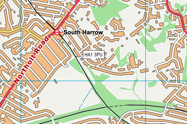 HA1 3PU map - OS VectorMap District (Ordnance Survey) HA1 3PU map - OS VectorMap District (Ordnance Survey)