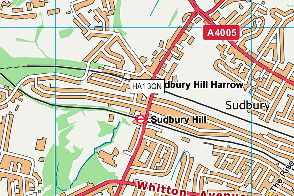 HA1 3QN map - OS VectorMap District (Ordnance Survey) HA1 3QN map - OS VectorMap District (Ordnance Survey)
