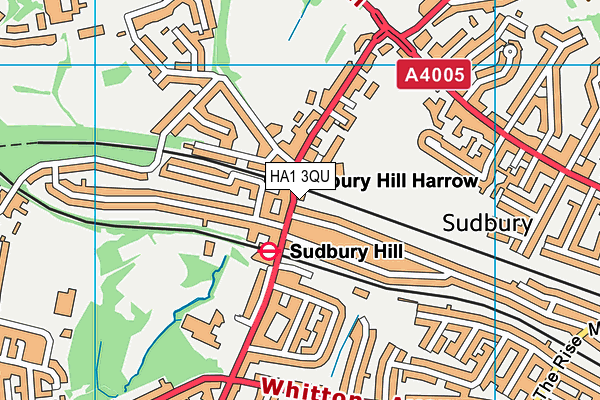 HA1 3QU map - OS VectorMap District (Ordnance Survey) HA1 3QU map - OS VectorMap District (Ordnance Survey)