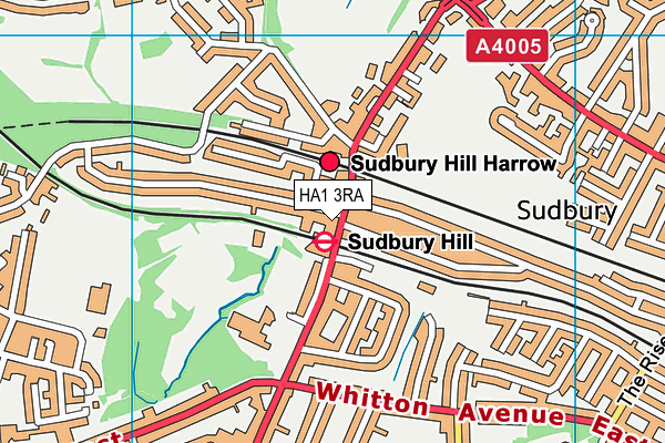 HA1 3RA map - OS VectorMap District (Ordnance Survey) HA1 3RA map - OS VectorMap District (Ordnance Survey)